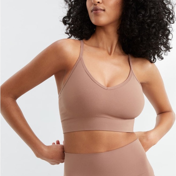 SPANX Like-new! Ecocare Longline Bralette in Cafe Au Lait Size XS - Picture 1 of 6